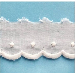 Tira bordada de plumeti - Imagen 1